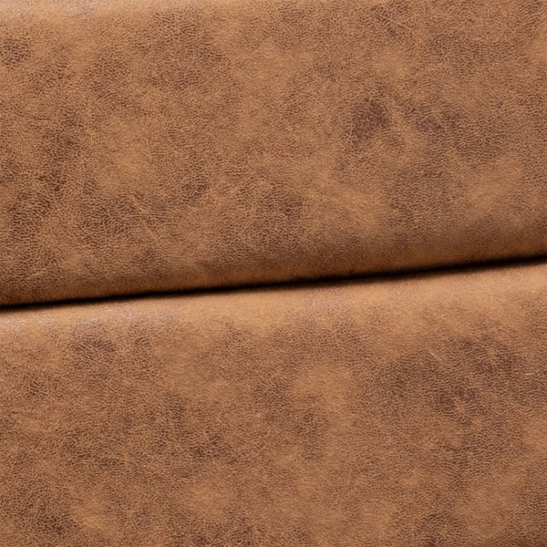 English Elm Mid-Century Modern Accent Chair Solid Wood Frame Open Arm Microfiber Upholstered Seat Brown B2735P510546