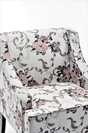 English Elm Versatile Solid Wood Accent Chair Velvet Upholstered Tailored Silhouette for Dining Bedroom Multicolor B2735P511131