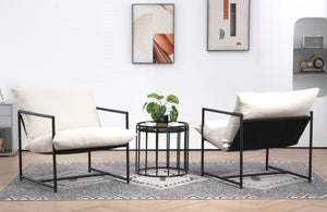 English Elm Sleek Velvet Accent Chair with Shredded Foam Cushion for Living Room or Office Beige B2735P512946