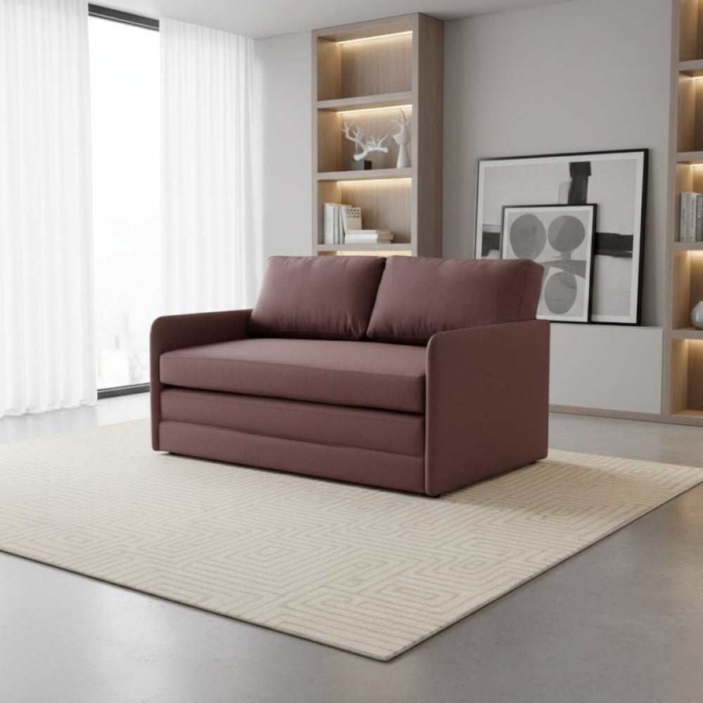 English Elm Container Furniture Direct Kathy Modern Fabric Sleeper Loveseat for Compact Living Spaces B2735P526842