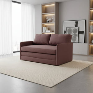 English Elm Container Furniture Direct Kathy Modern Fabric Sleeper Loveseat for Compact Living Spaces B2735P526842