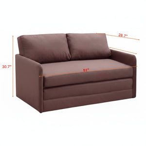 English Elm Container Furniture Direct Kathy Modern Fabric Sleeper Loveseat for Compact Living Spaces B2735P526842