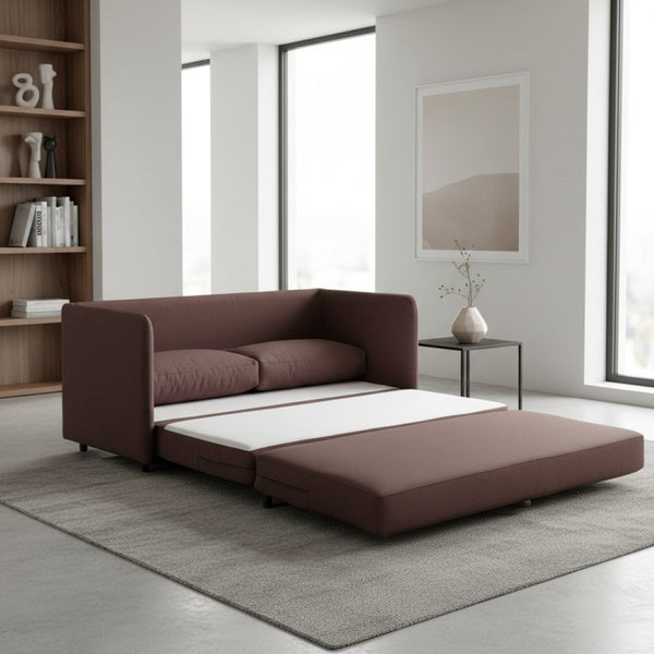 English Elm Container Furniture Direct Kathy Modern Fabric Sleeper Loveseat for Compact Living Spaces B2735P526842