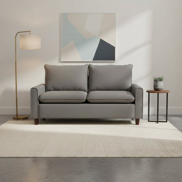 English Elm Container Furniture Direct Kathy Fabric Sleeper Loveseat with Tapered Wood Legs Small Space B2735P526852