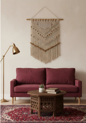 English Elm Modern Velvet Three Seat Sofa with Wood Legs Coil Spring Support for Living Rooms Burgundy B2735P539858