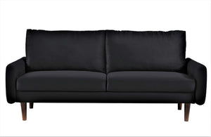 English Elm Kent Velvet Sofa Plush Cushioned Seating with Tapered Wood Legs for Modern Living B2735P542641
