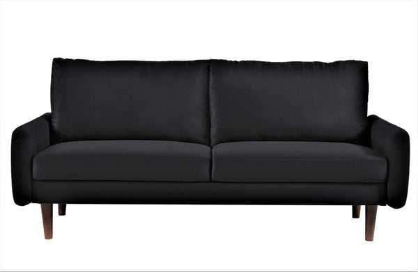 English Elm Kent Velvet Sofa Plush Cushioned Seating with Tapered Wood Legs for Modern Living B2735P542641