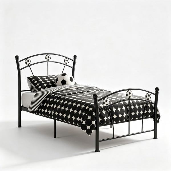 English Elm Heavy Duty Steel Twin Platform Bed Frame with Metal Slats for Teen or Adult Rooms B2735P558464