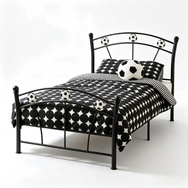 English Elm Heavy Duty Steel Twin Platform Bed Frame with Metal Slats for Teen or Adult Rooms B2735P558464