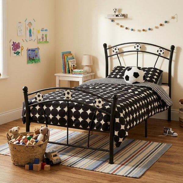 English Elm Heavy Duty Steel Twin Platform Bed Frame with Metal Slats for Teen or Adult Rooms B2735P558464