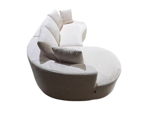 English Elm Curved Modular Sectional Sofa with Chaise Ergonomic Low Profile Design for Modern Living Beige B2735S00044