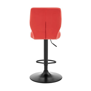 English Elm Bardot Faux Leather Swivel Barstool with Pneumatic Lift for Kitchen or Home Bar B2736P464864