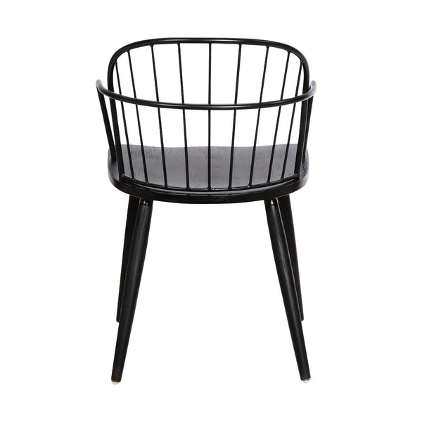 English Elm Drylan Industrial Steel and Brushed Wood Dining Chair for Urban Loft Spaces B2736P511289