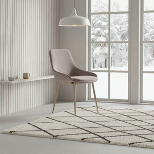 English Elm Dihli Velvet Upholstered Accent Chair Rounded Seat Chrome Legs Modern Dining B2736P511309