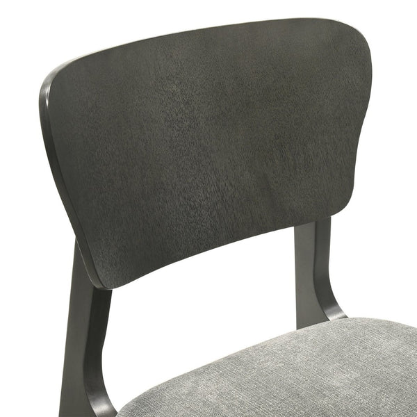 English Elm Alikai Solid Wood Armless Dining Chairs with Upholstered Seats Transitional Set of 2 B2736P511321