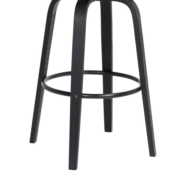 English Elm Ocopi Swivel Counter Stool with Curved Back Gray Performance Fabric Modern Frame B2736P511329