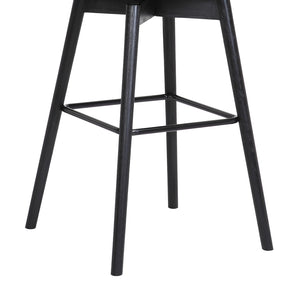 English Elm Cylis Upholstered Swivel Counterstool with Wood Base and Padded Gray Fabric Seat B2736P511333