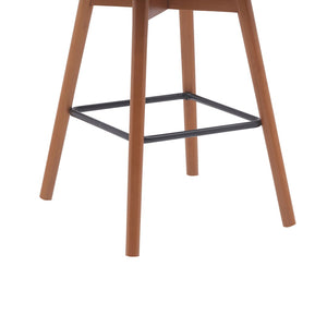 English Elm Cylis Swivel Counterstool with Walnut Base Faux Leather Seat for Kitchen Islands B2736P511334