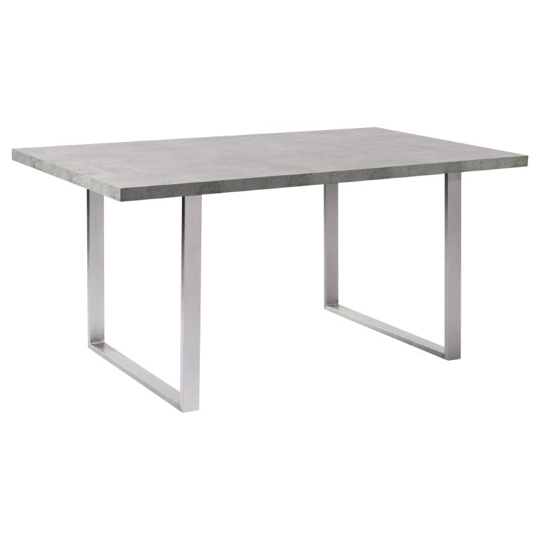 English Elm Orelis Rectangular Dining Table Seats Six with Laminate Top and Steel Base B2736S00008