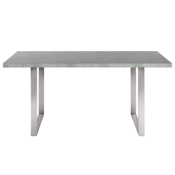 English Elm Orelis Rectangular Dining Table Seats Six with Laminate Top and Steel Base B2736S00008