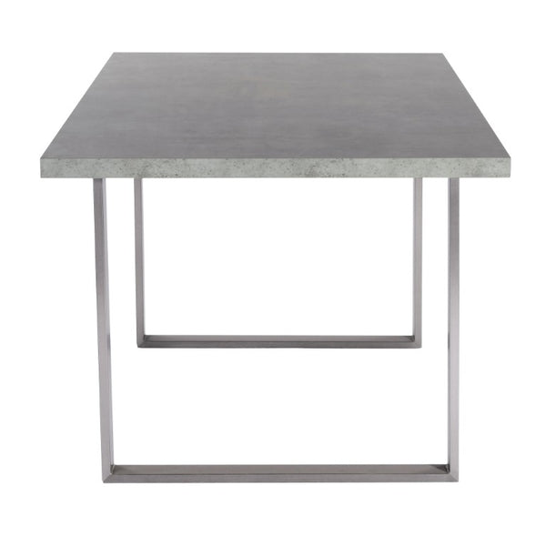 English Elm Orelis Rectangular Dining Table Seats Six with Laminate Top and Steel Base B2736S00008