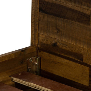 English Elm Dorvelle Solid Acacia Queen Bed Antique Finish Low Profile Headboard Rustic Organic B2736S00019