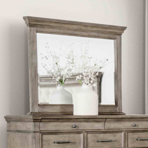 English Elm Traditional Solid Wood Dresser Aged Oak Finish Bun Feet Smooth Glide Bedroom Storage B2741P508555