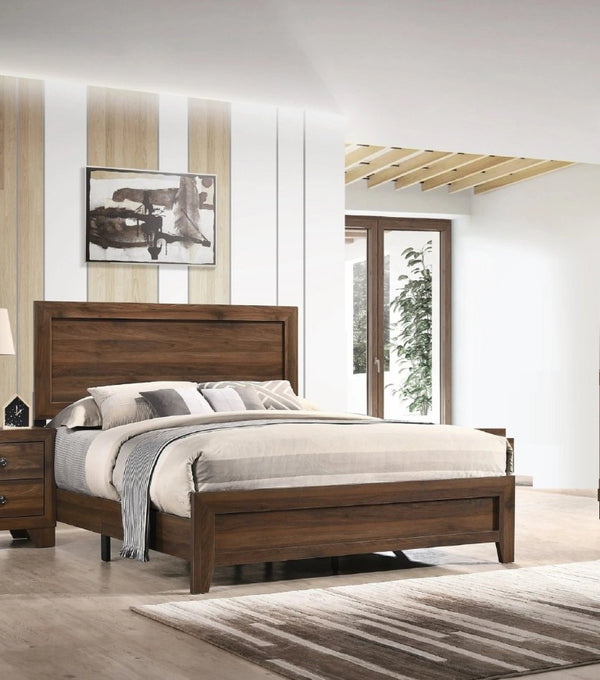 English Elm Beautiful Full Panel Bed in Warm Cherry Wood Tones for a Contemporary Bedroom B2741P542232