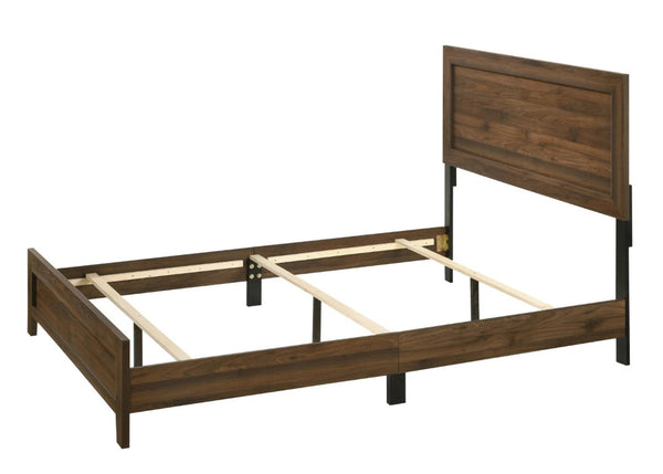English Elm Beautiful Full Panel Bed in Warm Cherry Wood Tones for a Contemporary Bedroom B2741P542232
