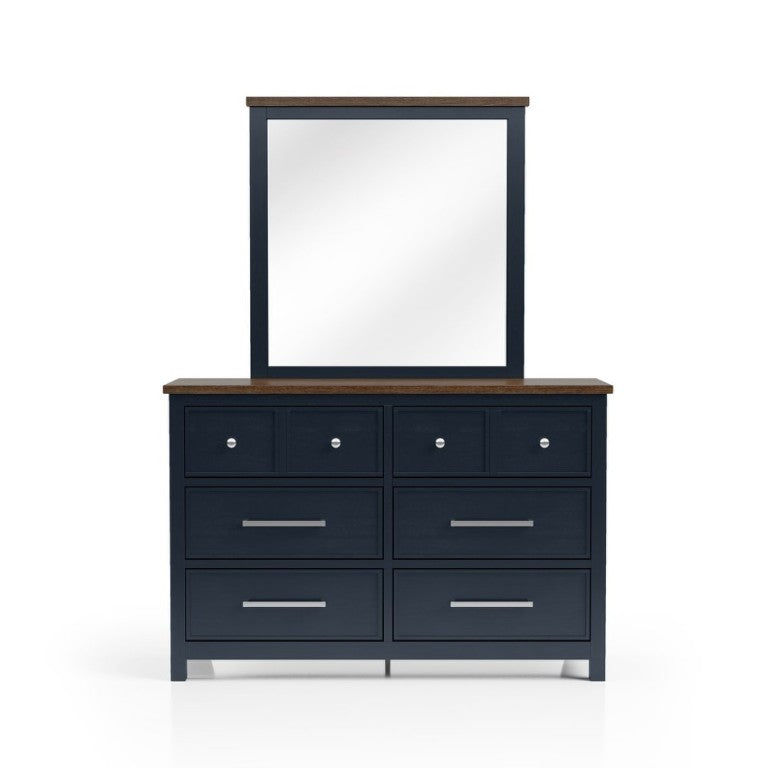 English Elm Modern Farmhouse 8 Drawer Dresser Pinewood Build with Dovetail Joinery Two Tone Finish B2741P546523