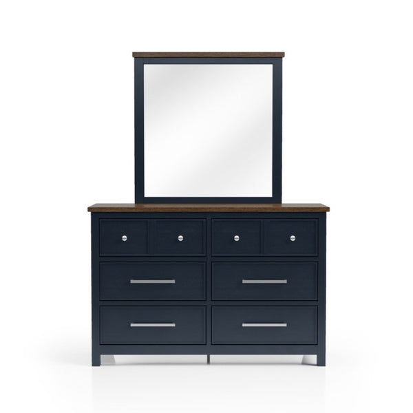 English Elm Modern Farmhouse 8 Drawer Dresser Pinewood Build with Dovetail Joinery Two Tone Finish B2741P546523