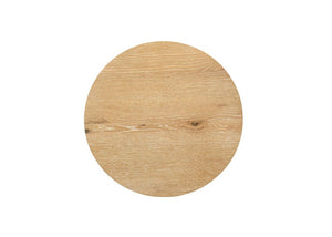 English Elm 1Pc Round End Table Sculptural Pedestal Base Cutout Detail Rubberwood Living Room Oak B2741P558691