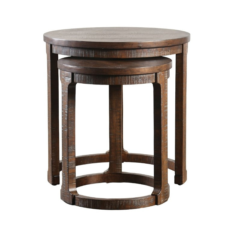 English Elm Transitional Pinewood End Table with Open Display Shelf for Stylish Living Room Decor Espresso B2741P559634