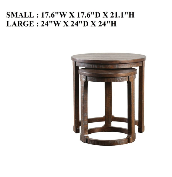 English Elm Transitional Pinewood End Table with Open Display Shelf for Stylish Living Room Decor Espresso B2741P559634