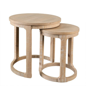 English Elm Transitional Pinewood End Table with Open Display Shelf for Stylish Living Room Decor Natural B2741P559903