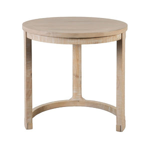 English Elm Transitional Pinewood End Table with Open Display Shelf for Stylish Living Room Decor Natural B2741P559903