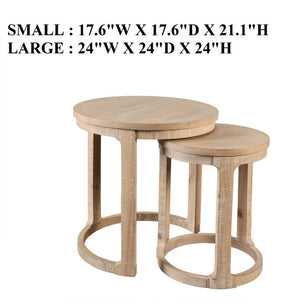 English Elm Transitional Pinewood End Table with Open Display Shelf for Stylish Living Room Decor Natural B2741P559903