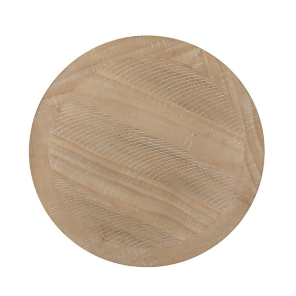 English Elm Transitional Pinewood End Table with Open Display Shelf for Stylish Living Room Decor Natural B2741P559903