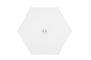 English Elm Contemporary Gloss White Coffee Table with LED Lighting and Wireless Charging Hub B2741P562446