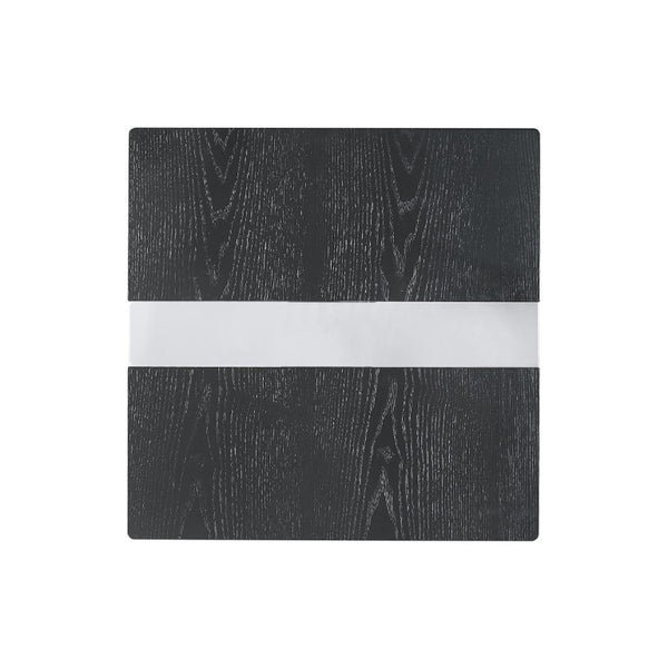English Elm Gold Sculptural O-Base End Table with Polished Metal Frame for Upscale Living Rooms Black, Silver B2741P564800