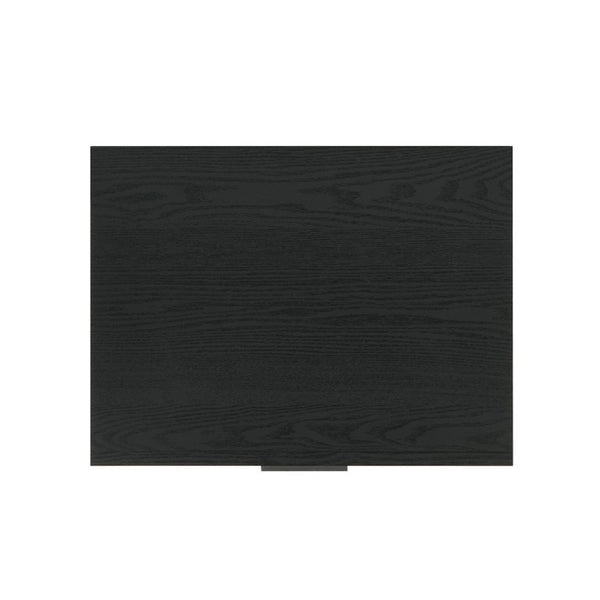 English Elm Contemporary Matte Black Nightstand with Dovetail Drawer and Open Shelf for Modern Bedrooms Black Engineered Wood,Rubber Wood 21.8 L x 16.5 W x 23.5 H B2741P569428