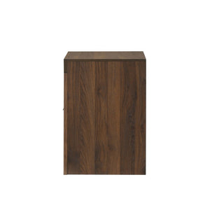 English Elm Walnut Finish Nightstand with Dovetail Drawer and Finger Pull for Modern Bedrooms Walnut 21.8 L x 16.5 W x 23.5 H B2741P569429