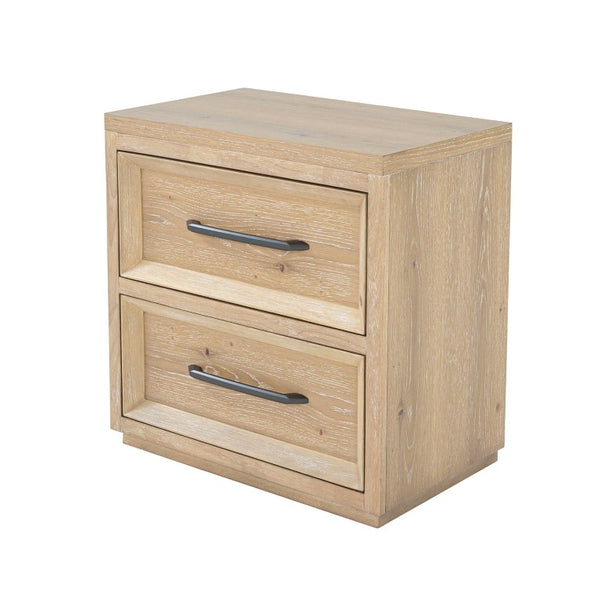 English Elm Walnut Finish Nightstand with Dovetail Drawer and Finger Pull for Modern Bedrooms Natural 26 L x 17 W x 26 H B2741P569511