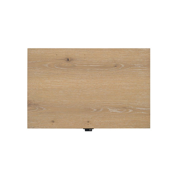 English Elm Walnut Finish Nightstand with Dovetail Drawer and Finger Pull for Modern Bedrooms Natural 26 L x 17 W x 26 H B2741P569511
