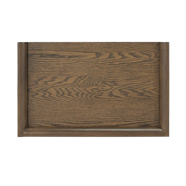 English Elm Contemporary Matte Black Nightstand with Dovetail Drawer and Open Shelf for Modern Bedrooms Dark Walnut Acacia Wood,Engineered Wood,Rubber Wood 17 L x 17 W x 26 H B2741P569520