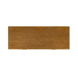 English Elm Mid Century Modern Walnut Chest with Gold Tapered Legs and Bar Pulls for Bedroom B2741P572042