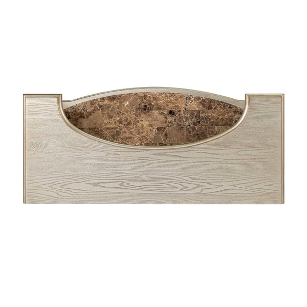 English Elm 1Pc Mid-Century Walnut Bedroom Chest Dovetail Joinery Cedar Felt Lined Drawers Bronze Pulls Champagne/Gold 44 L x 20.5 W x 57 H B2741P573014