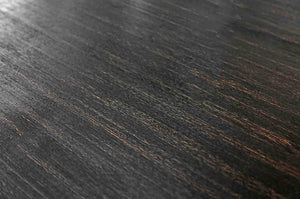English Elm Rustic Farmhouse Solid Wood Extendable Dining Table with Distressed Black Finish Seats Six B2741P573022