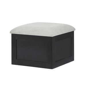 English Elm Modern Faux Marble Square Coffee Table Set with Four Hidden Storage Ottomans B2741P580881