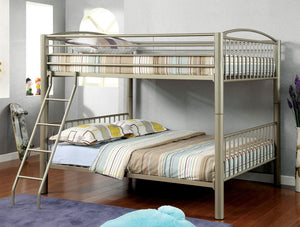 English Elm 1Pc Coastal Louvered Panel Bed Arched Headboard Rubberwood Frame Bedroom Anchor Gold Metal 79.38 L x 58 W x 65 H B2741P595010